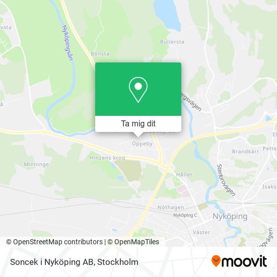 Soncek i Nyköping AB karta