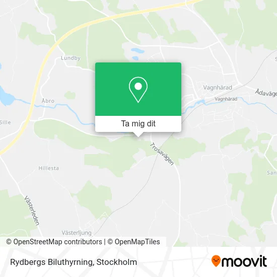 Rydbergs Biluthyrning karta