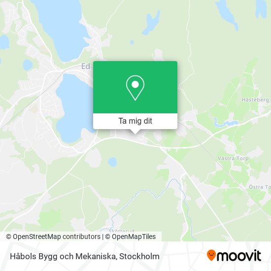 Håbols Bygg och Mekaniska karta