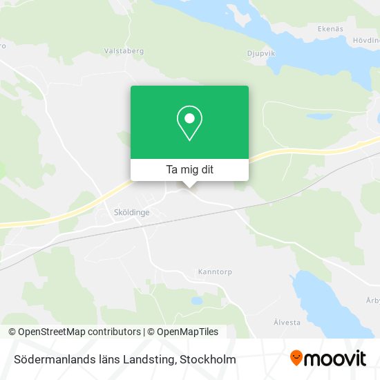 Södermanlands läns Landsting karta
