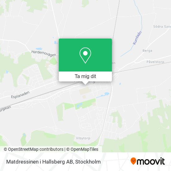 Matdressinen i Hallsberg AB karta