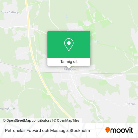 Petronelas Fotvård och Massage karta