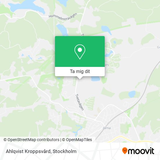 Ahlqvist Kroppsvård karta