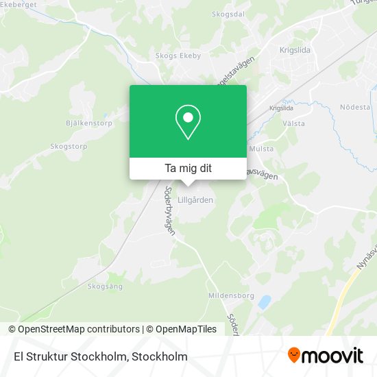 El Struktur Stockholm karta
