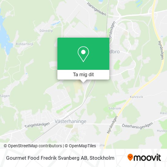 Gourmet Food Fredrik Svanberg AB karta