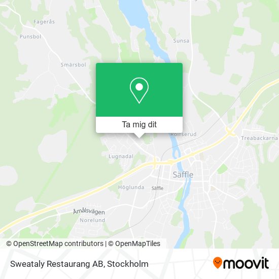 Sweataly Restaurang AB karta