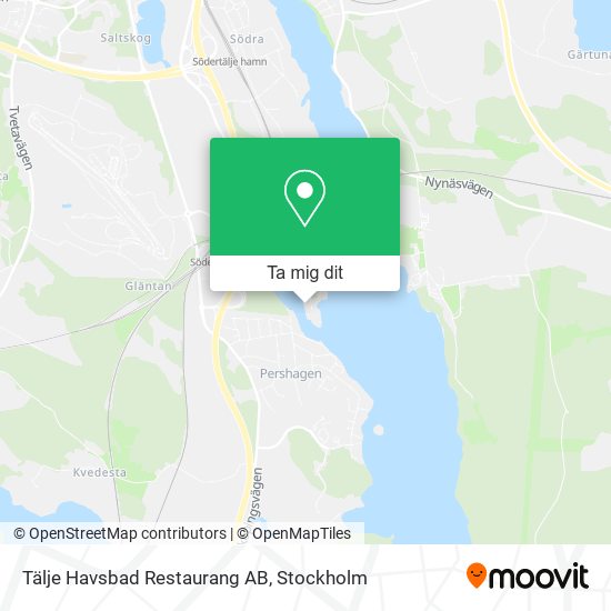 Tälje Havsbad Restaurang AB karta