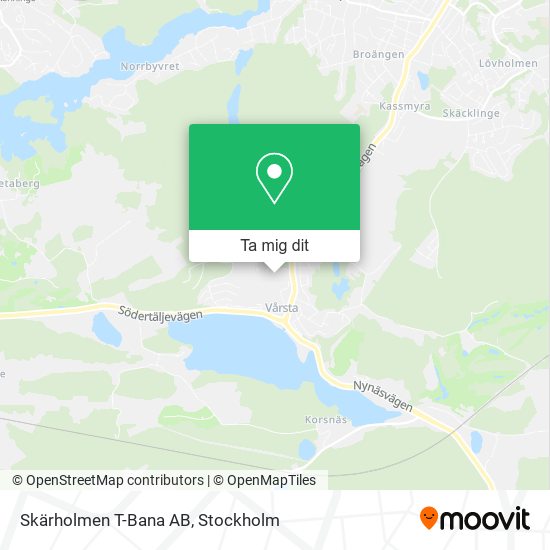 Skärholmen T-Bana AB karta