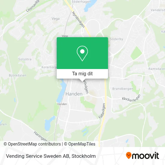 Vending Service Sweden AB karta