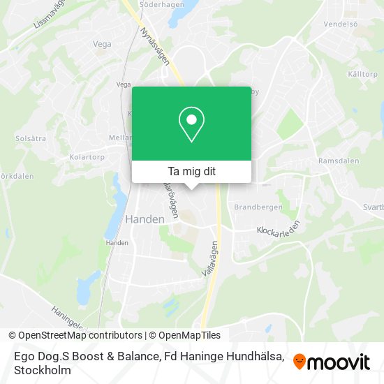 Ego Dog.S Boost & Balance, Fd Haninge Hundhälsa karta