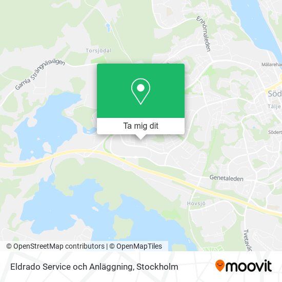 Eldrado Service och Anläggning karta