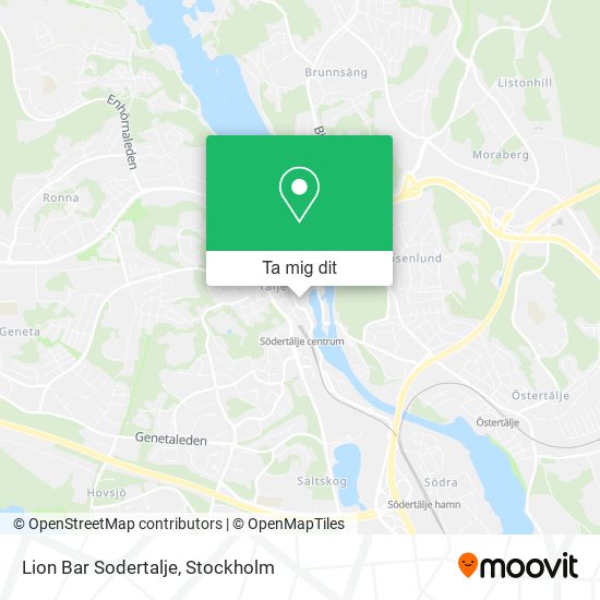 Lion Bar Sodertalje karta