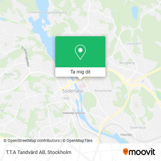 T.T.A Tandvård AB karta