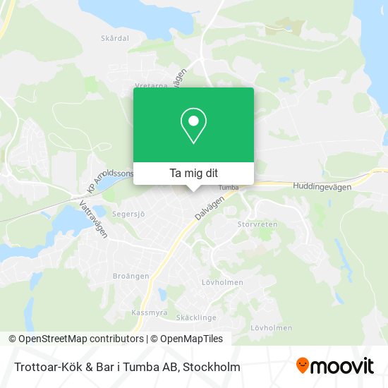 Trottoar-Kök & Bar i Tumba AB karta