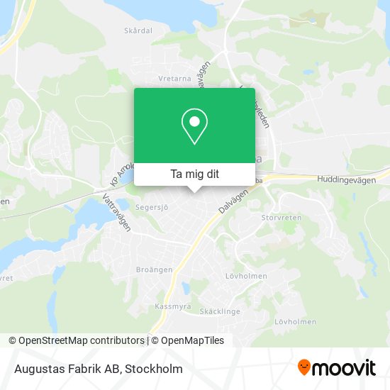 Augustas Fabrik AB karta