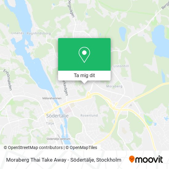 Moraberg Thai Take Away - Södertälje karta