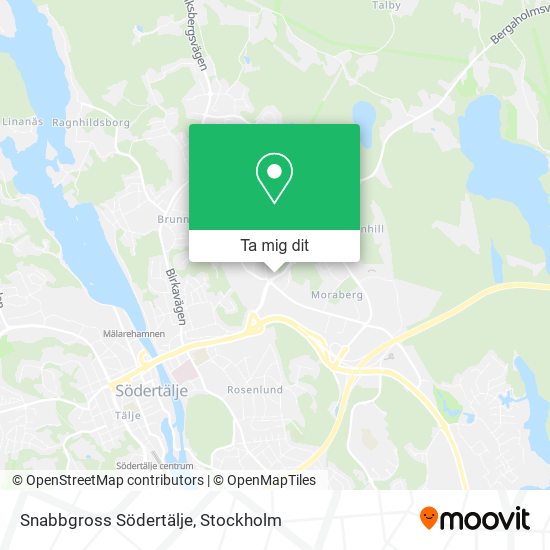 Snabbgross Södertälje karta