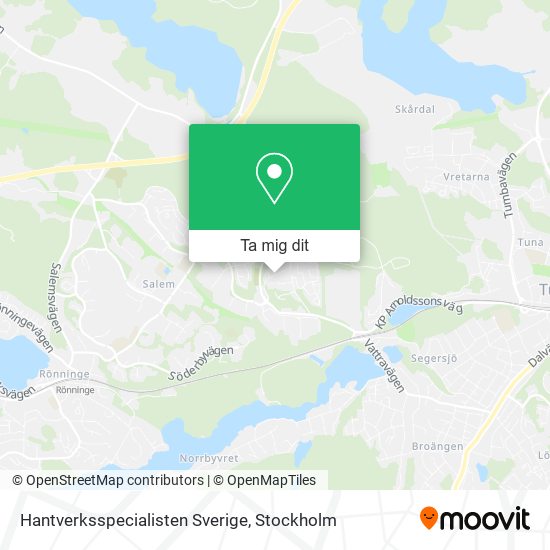 Hantverksspecialisten Sverige karta