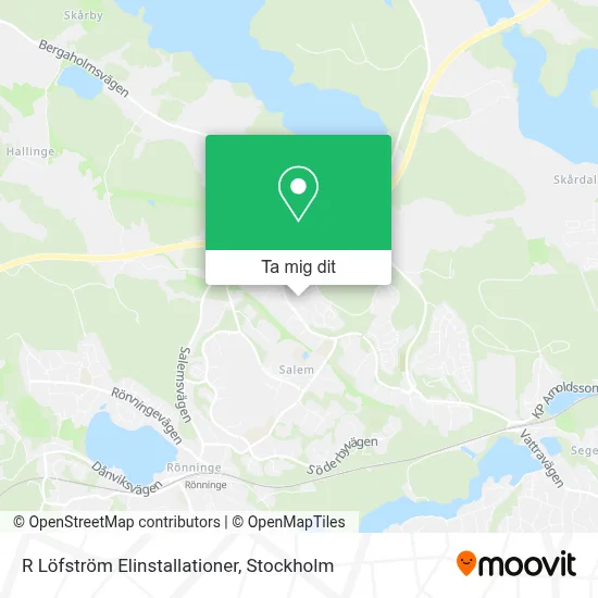 R Löfström Elinstallationer karta