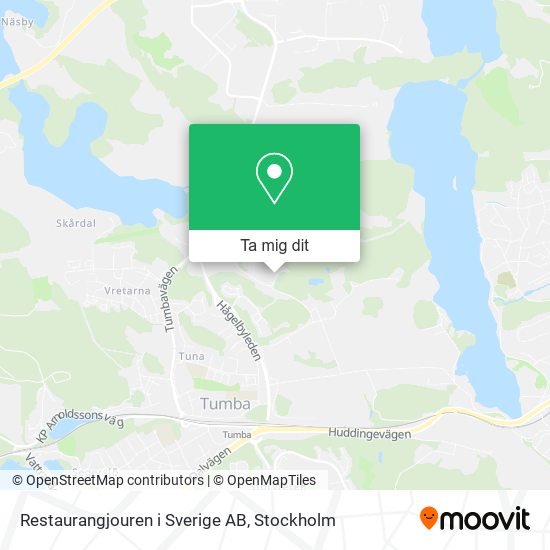 Restaurangjouren i Sverige AB karta