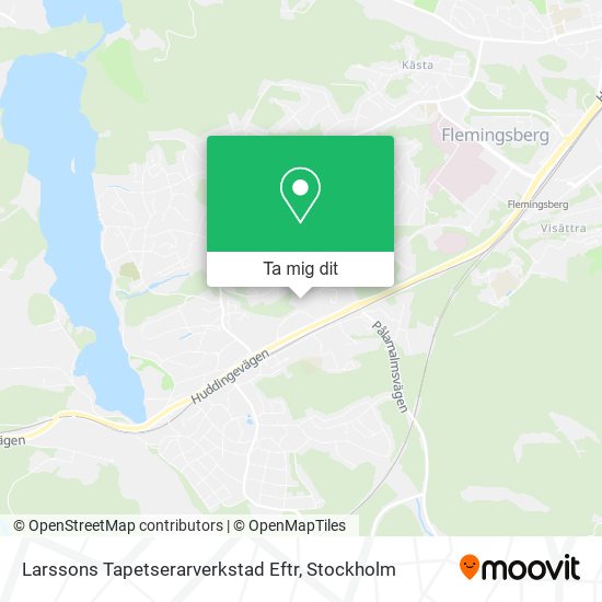 Larssons Tapetserarverkstad Eftr karta