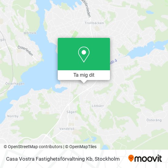Casa Vostra Fastighetsförvaltning Kb karta