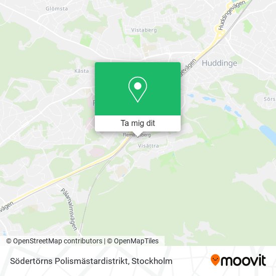 Södertörns Polismästardistrikt karta