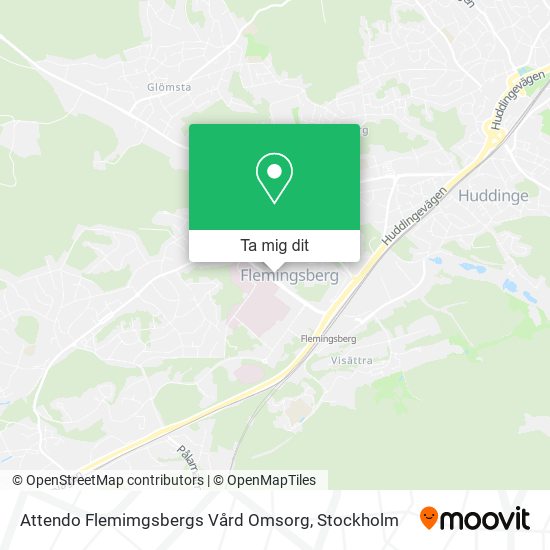 Attendo Flemimgsbergs Vård Omsorg karta