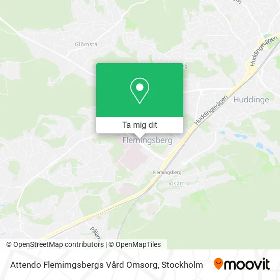 Attendo Flemimgsbergs Vård Omsorg karta