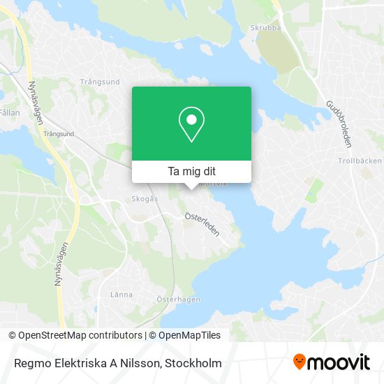 Regmo Elektriska A Nilsson karta