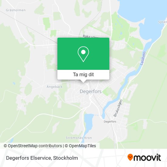 Degerfors Elservice karta
