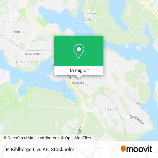 R. Kihlbergs Livs AB karta