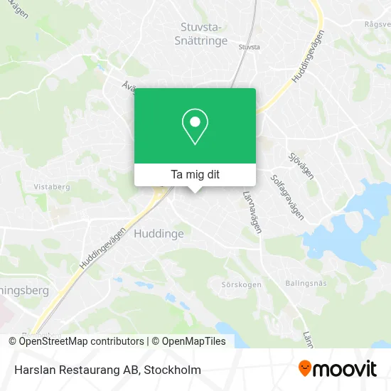 Harslan Restaurang AB karta