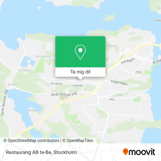 Restaurang AB te-Be karta