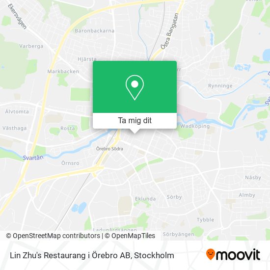 Lin Zhu's Restaurang i Örebro AB karta