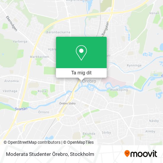 Moderata Studenter Örebro karta
