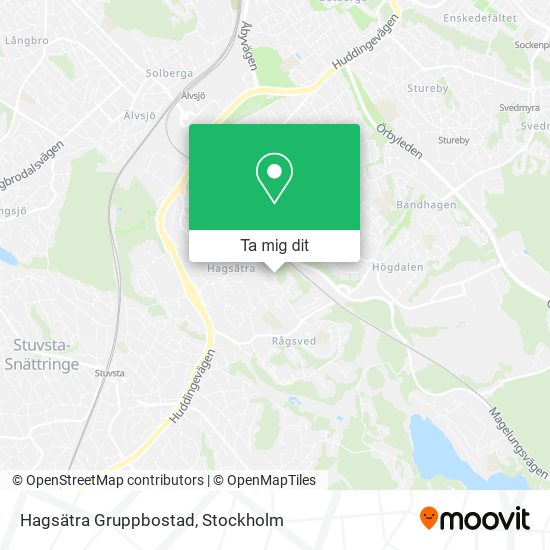 Hagsätra Gruppbostad karta