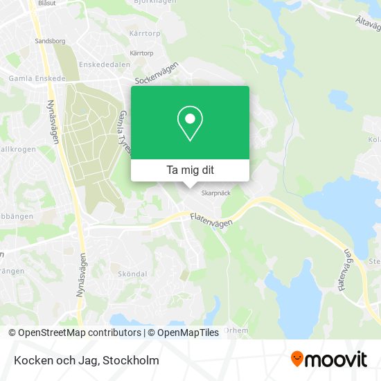 Kocken och Jag karta