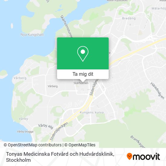 Tonyas Medicinska Fotvård och Hudvårdsklinik karta