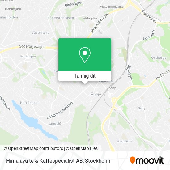 Himalaya te & Kaffespecialist AB karta