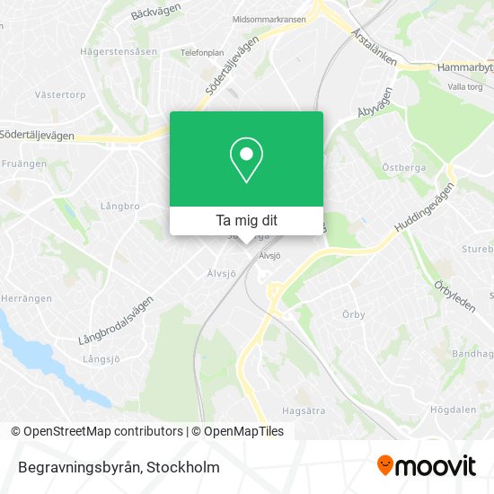Begravningsbyrån karta