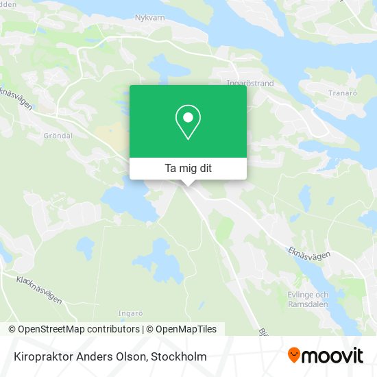 Kiropraktor Anders Olson karta