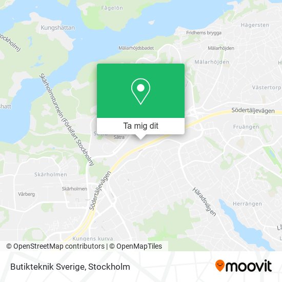 Butikteknik Sverige karta