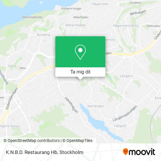 K.N.B.D. Restaurang Hb karta