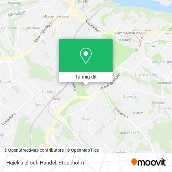 Hajek's el och Handel karta