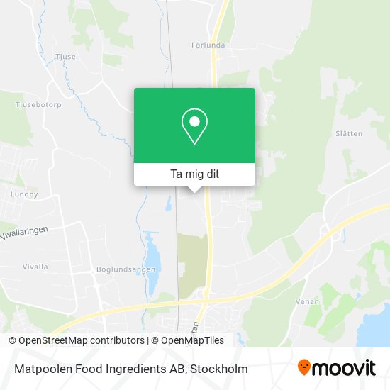 Matpoolen Food Ingredients AB karta