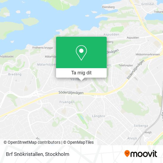 Brf Snökristallen karta