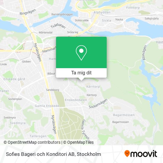 Sofies Bageri och Konditori AB karta