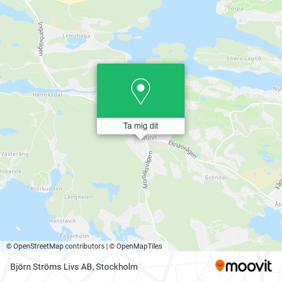 Björn Ströms Livs AB karta