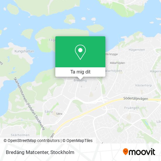 Bredäng Matcenter karta